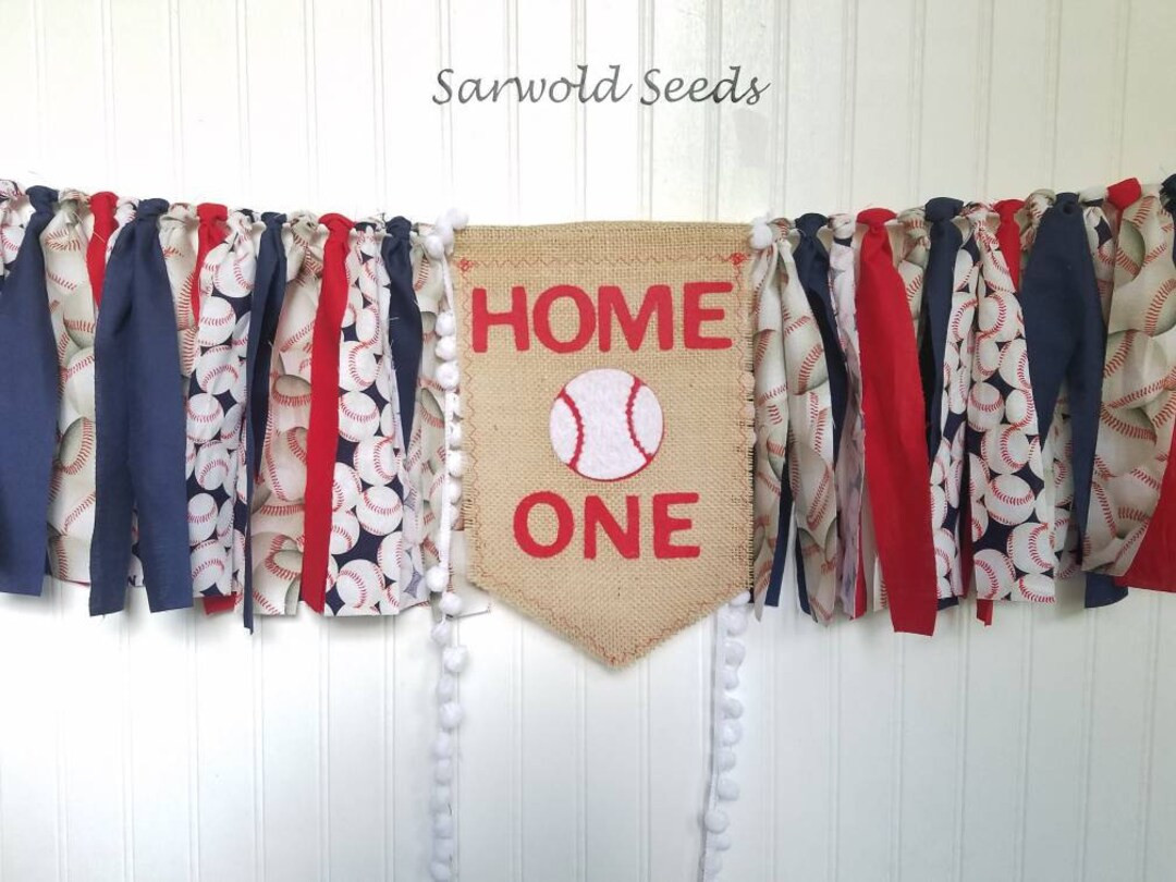 Baseball, Rookie of the Year, Home One, Fabric Banner, Birthday, Highchair, Cake Smash, Back Drop... | Etsy (US)