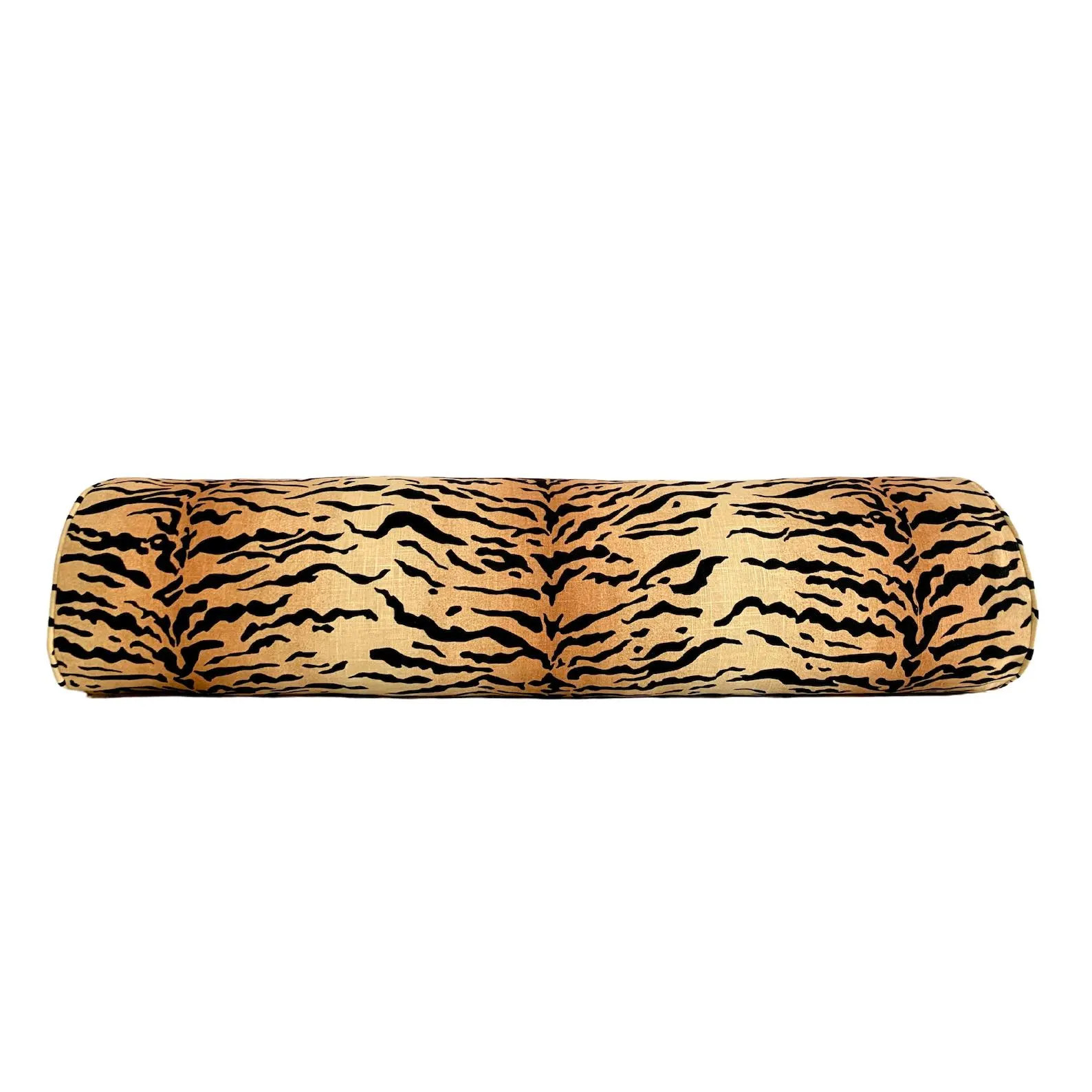 Tiger Stripe Bolster Pillow Cover | Designer Neck Roll Pillow | Etsy (Global)