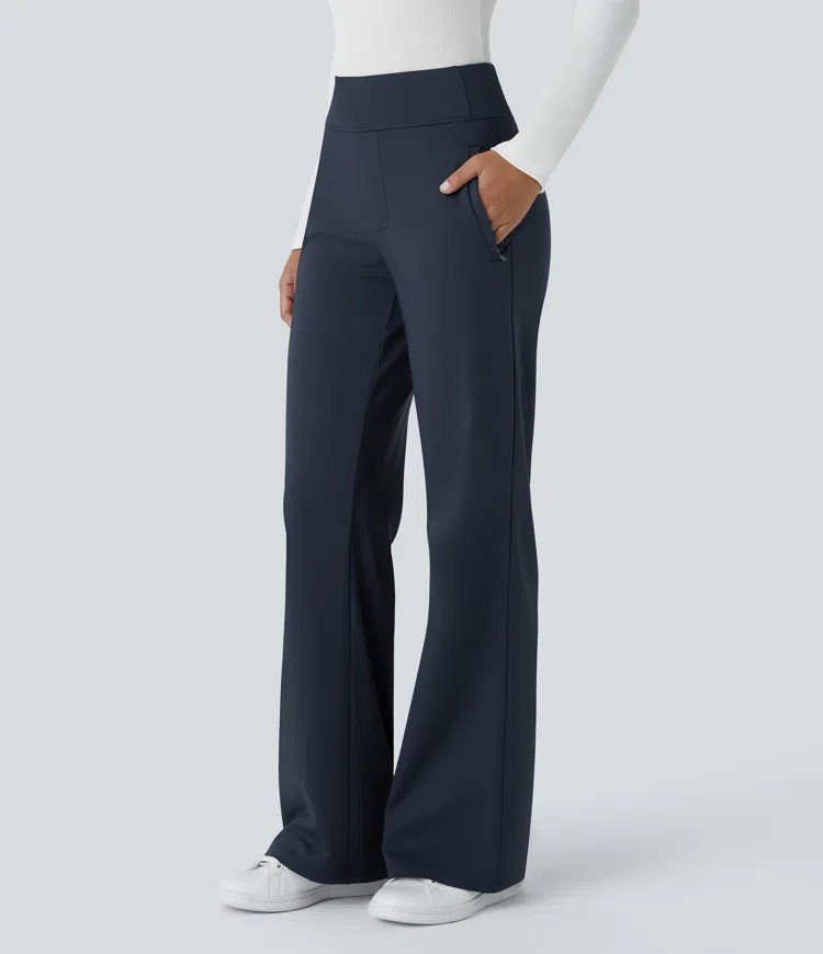 Halara Flex™ DayStretch High Waisted Pocket Straight Leg Work Pants | HALARA