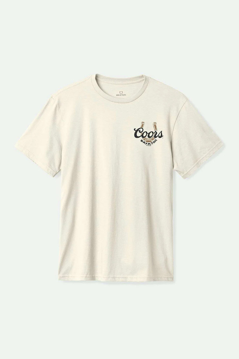 Coors Luck S/S Standard T-Shirt - Natural | Brixton