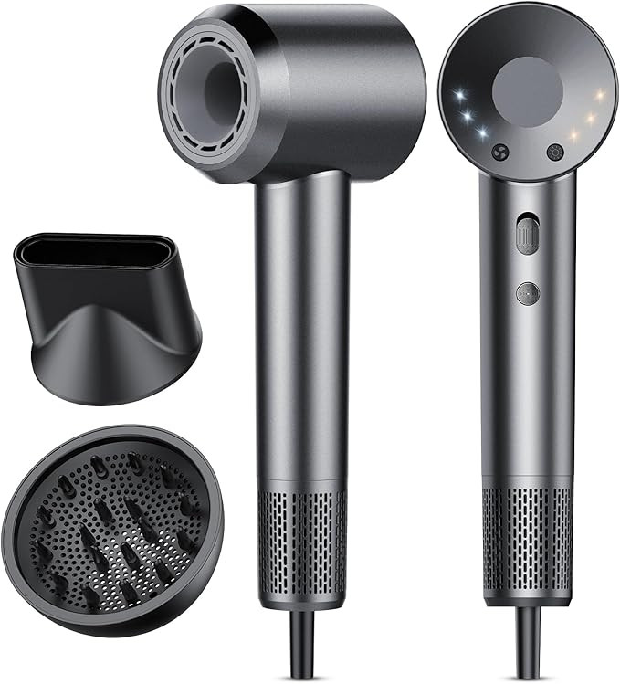 Hair Dryer, 160000 RPM Professional High Speed Ionic Blow Dryer 500 Million Negative Ions & Heat-... | Amazon (US)