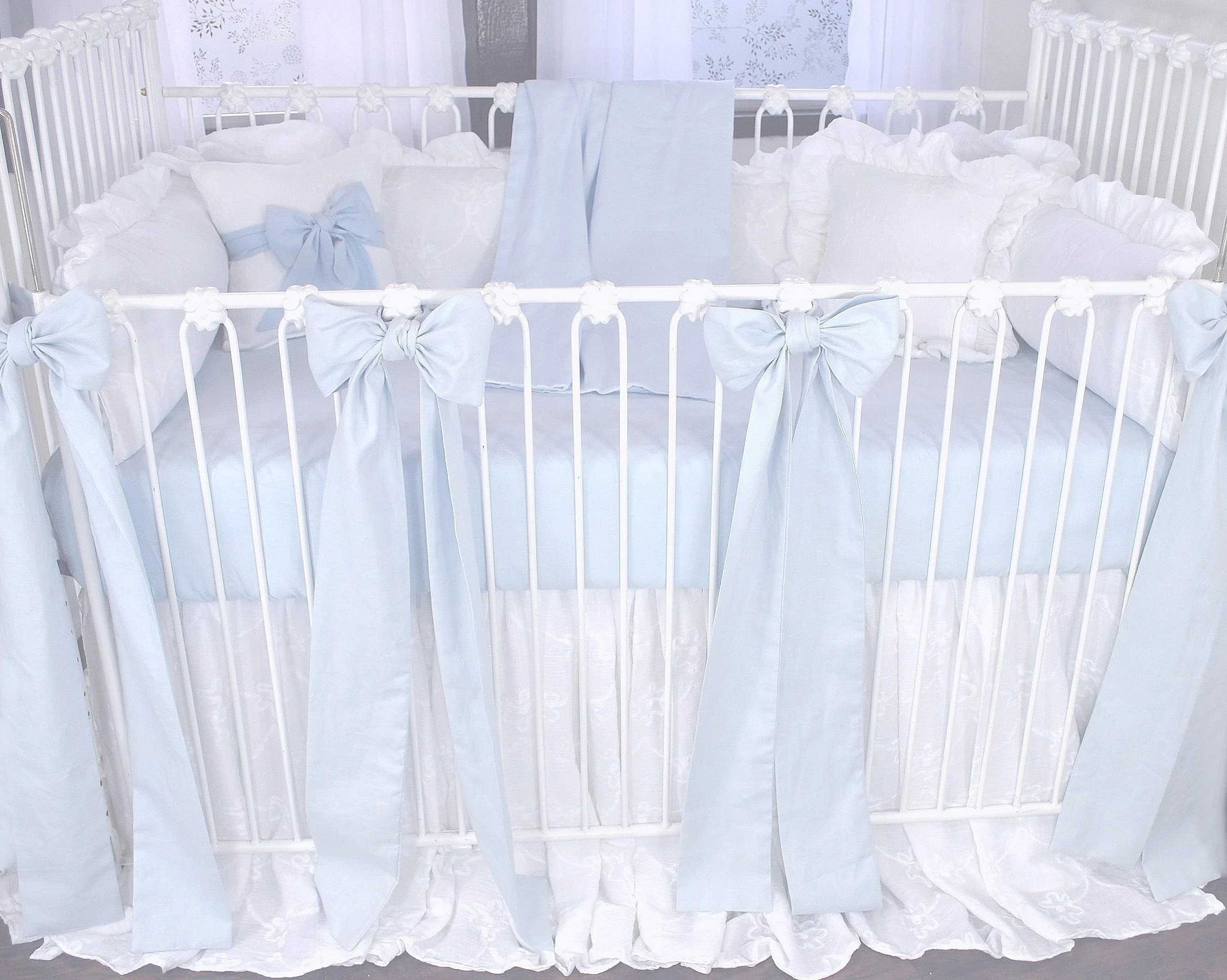 Manseau 4 - Piece Linen Crib Bedding Set | Wayfair North America