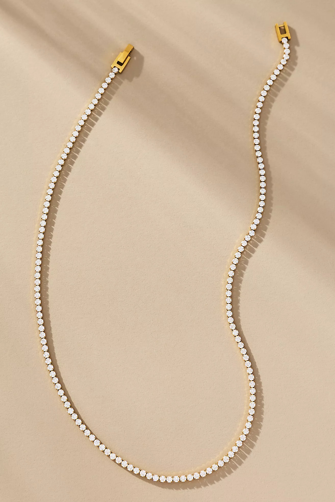 Water-Resistant Delicate Tennis Necklace | Anthropologie (US)