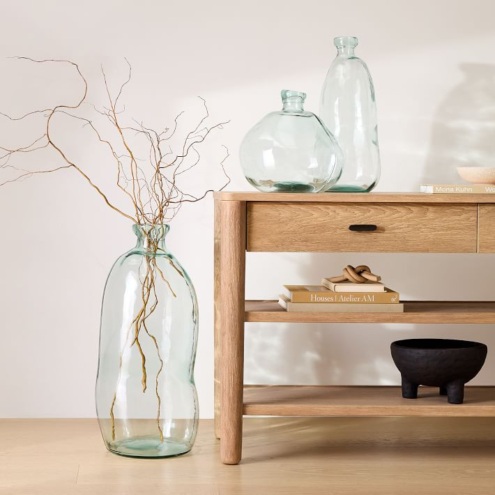 Spanish Recycled Glass Floor Vases | West Elm (US)