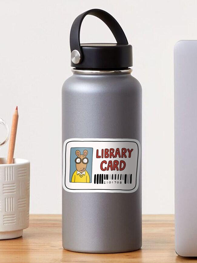 Arthur’s Library Card Sticker | Redbubble (US)
