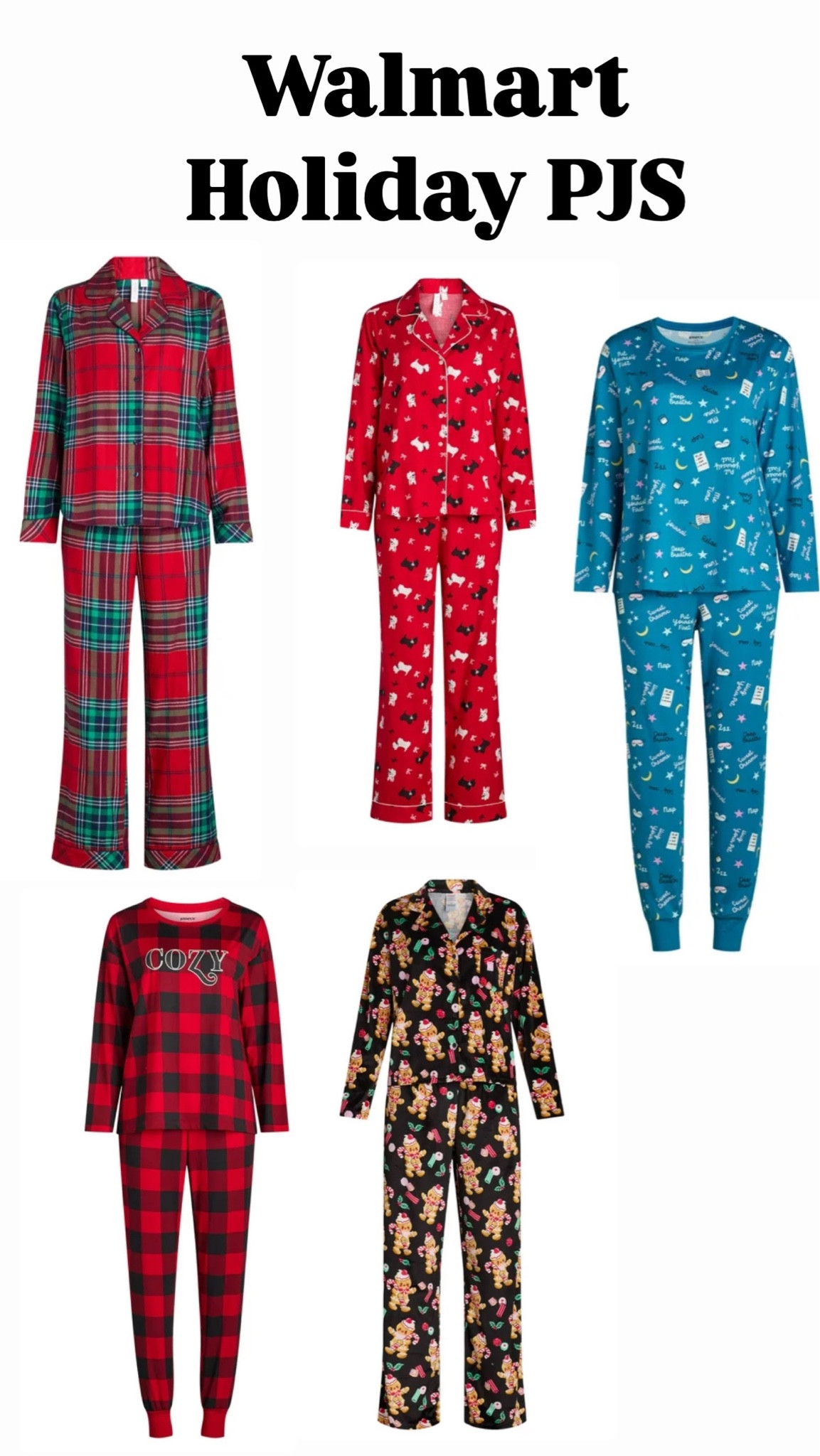 Looking for holiday pjs; Check out Walmart for more 
Super cute , affordable and Xmas vibes 

#LTKGiftGuide #LTKSeasonal #LTKHoliday