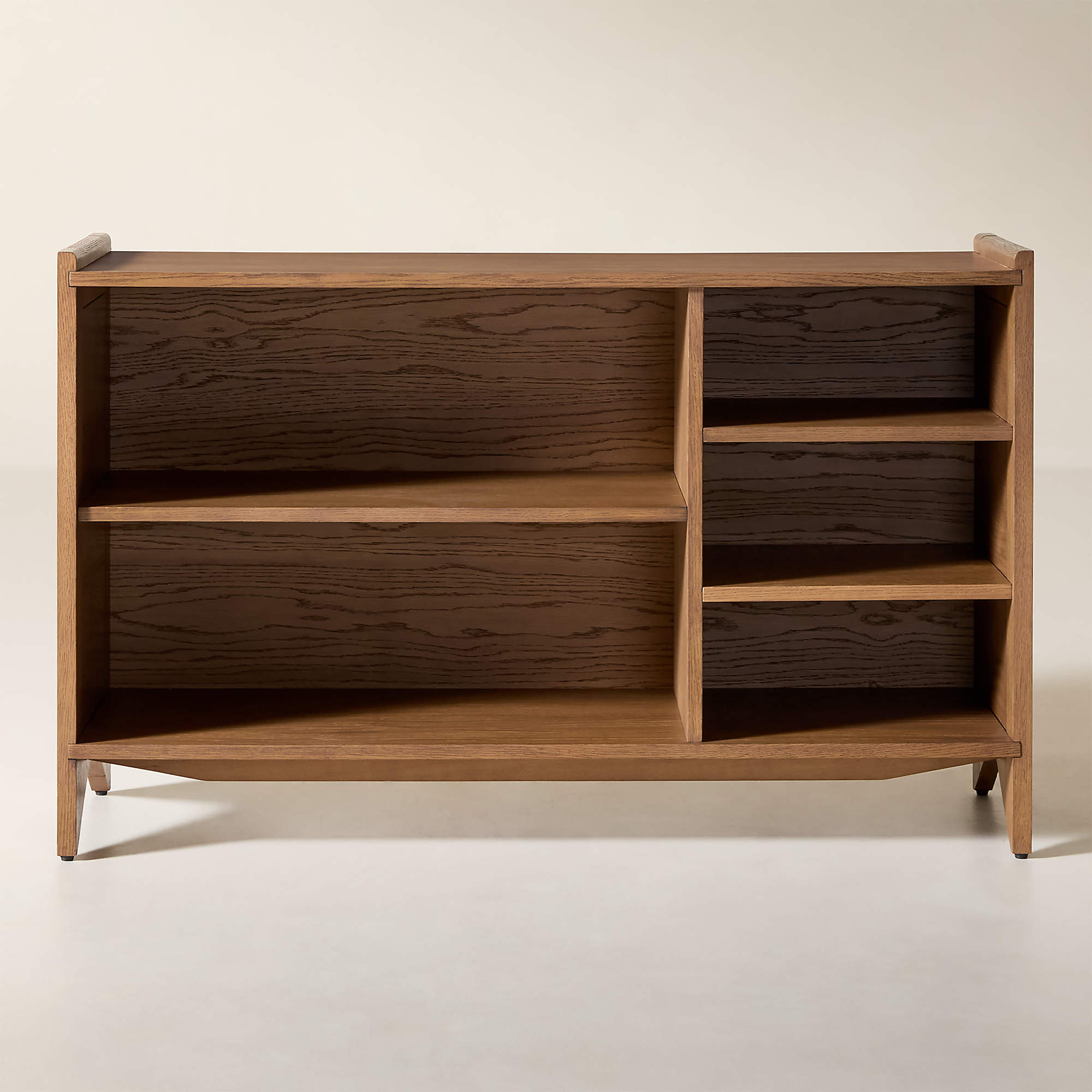 Canyon 48" Oak Wood Bookcase + Reviews | CB2 | CB2