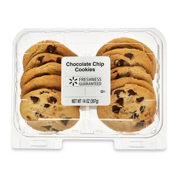 Freshness Guaranteed Chocolate Chip Cookies, 14 oz, 10 Count | Walmart (US)