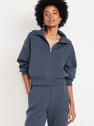 Bounce Fleece Half-Zip Pullover Sweatshirt | Old Navy (US)