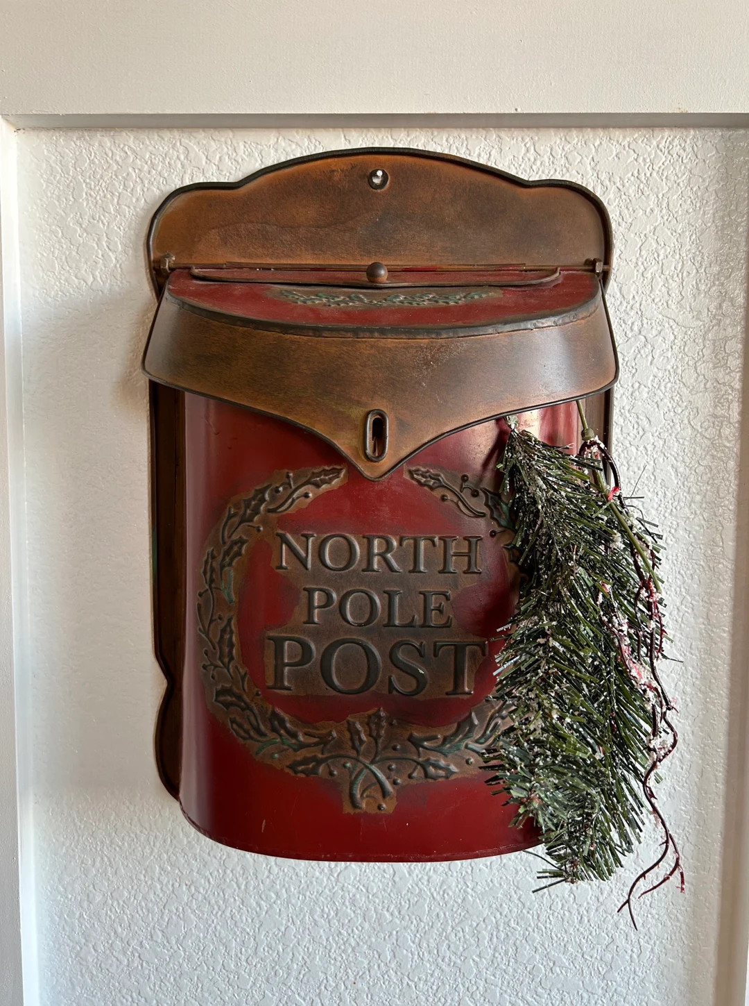 Christmas North Pole Vintage Mailbox | Holiday Decoration | Winter Decor | Wall Decor | Etsy (US)