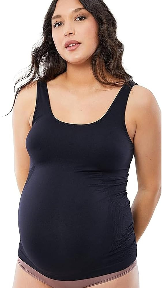 Ingrid & Isabel Basics - Belly Support Maternity Cami - Black Maternity Camisole Black | Amazon (US)