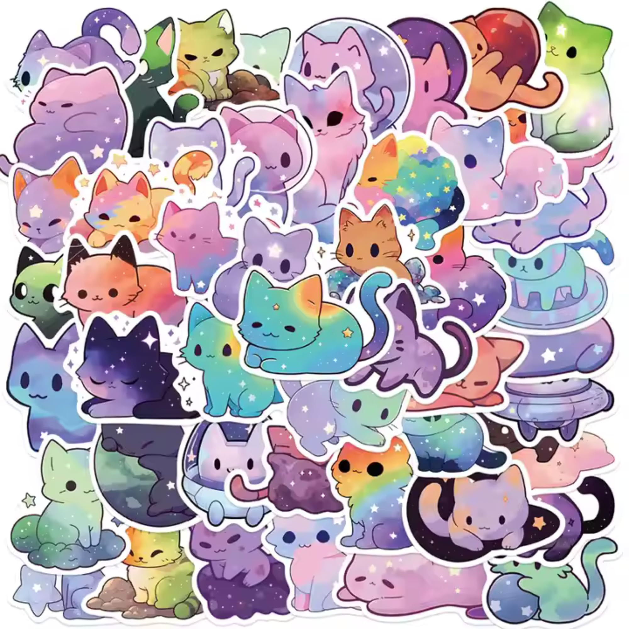 Stary Cat Stickers,Cute Cats, Kawaii for Kids Adults,Waterproof Vinyl Stickers for Laptop Phone G... | Amazon (US)