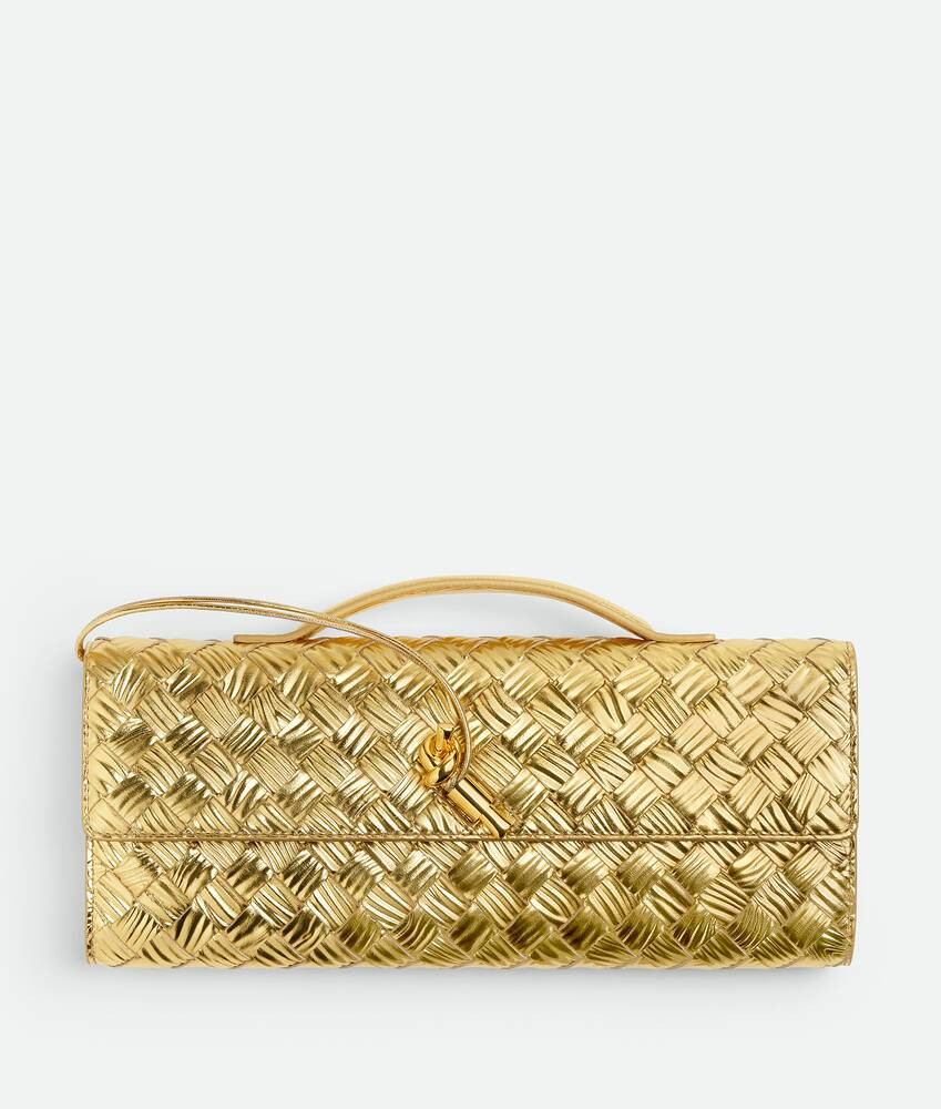 Andiamo Clutch für Damen in Gold | Bottega Veneta AT | Bottega Veneta