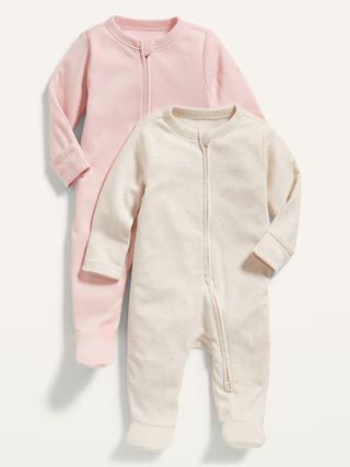 Unisex Sleep &amp; Play One-Piece 2-Pack for Baby | Old Navy (US)