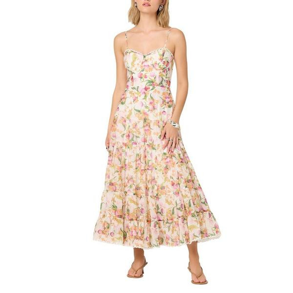 Women's ASTR The Label Lianna Floral Bustier Maxi Dress Medium Pink Multi Floral | Scheels Sports