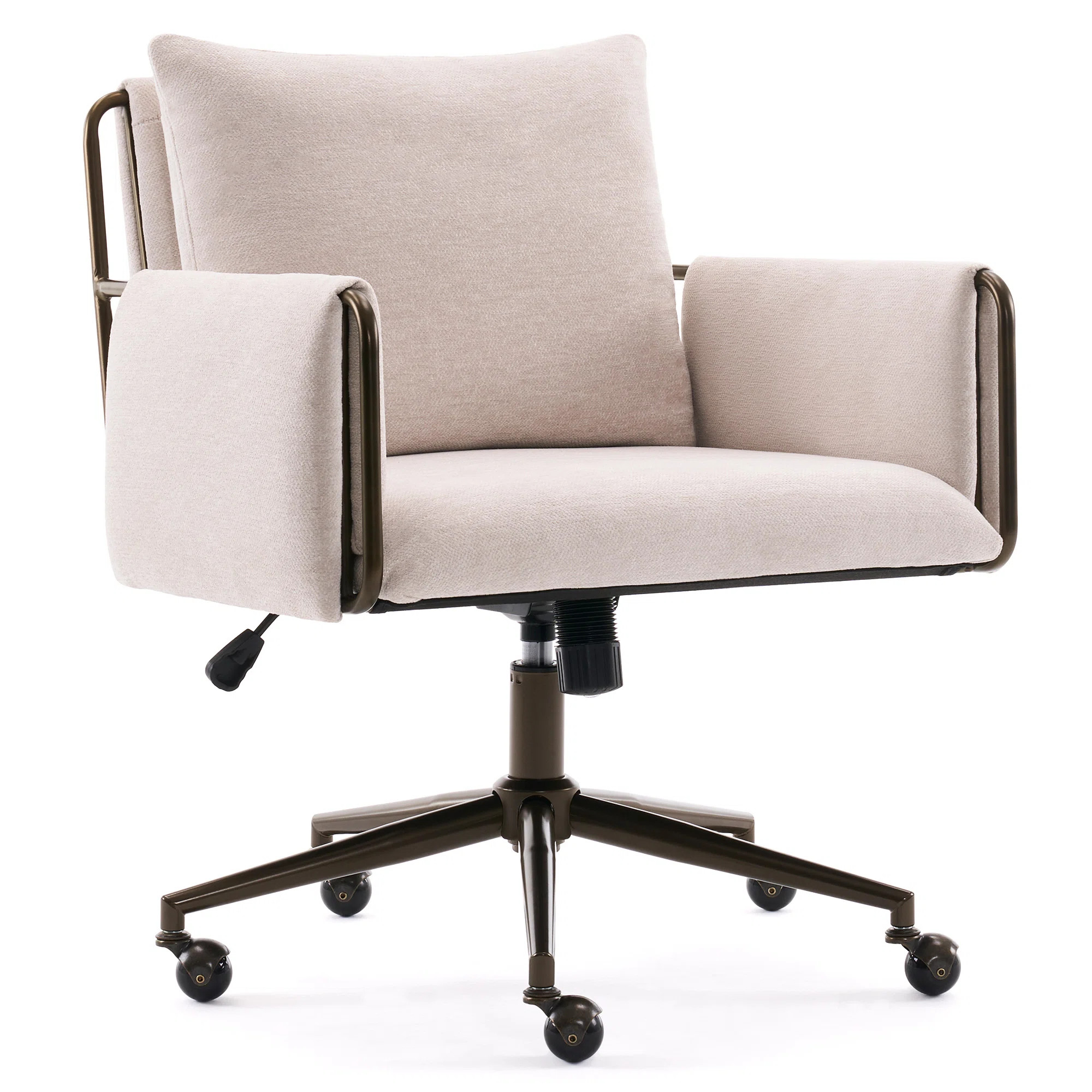 Arianna Upholstered Swivel Office Chair | Joss & Main