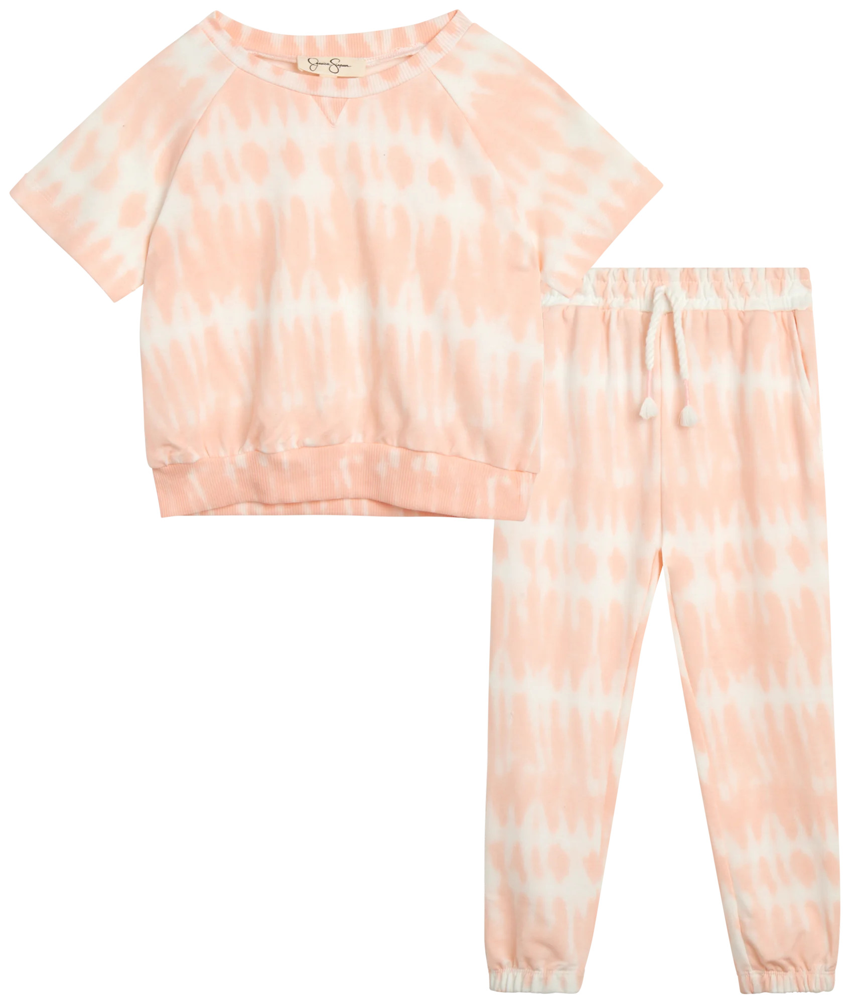 Jessica Simpson Baby Girls' Pants Set - 2 Piece T-Shirt and Jogger Sweatpants - Playwear Outfit (... | Walmart (US)