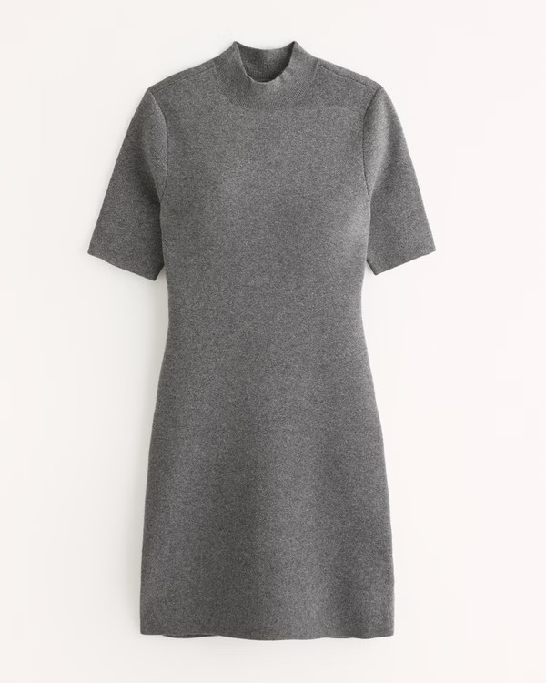 Mockneck Mini Sweater Dress | Abercrombie & Fitch (US)