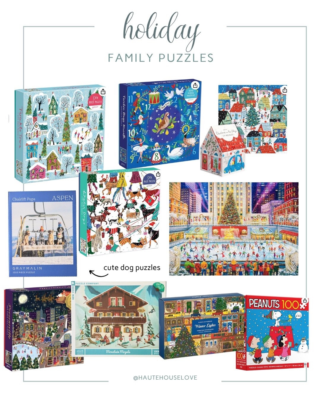 Holiday Family Puzzles 

#LTKHoliday #LTKKids #LTKSeasonal