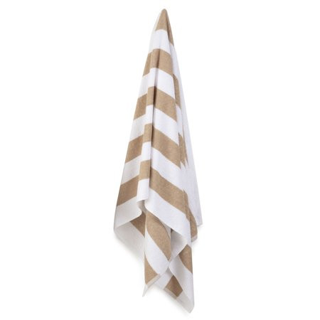 Martex Cabana Stripe Dark Linen/White Beach Towel | Walmart (US)
