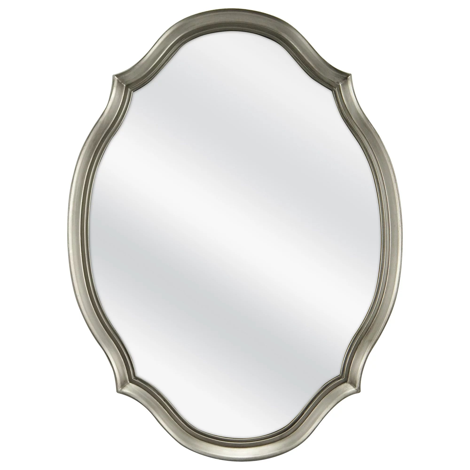 Mainstays 19x26 Pewter Shaped Oval Wall Mirror | Walmart (US)