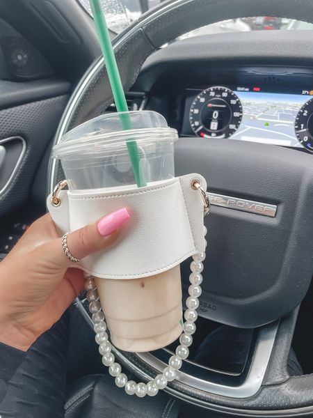 I love this new pearl coffee sleeve! It is the perfect carrying handle for your coffee when your hands are full. This fits a venti cup! 

#LTKtravel #LTKstyletip #LTKhome