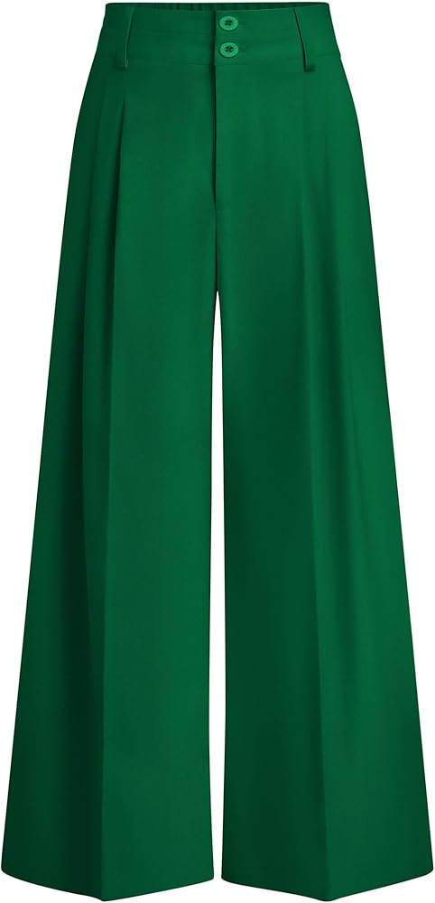 PRETTYGARDEN Womens Wide Leg Dress Pants 2026 Fashion High Waist Pleated Palazzo Pant Work Busine... | Amazon (US)