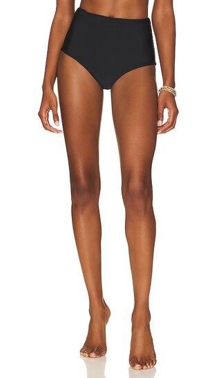 Lami High Waisted Bikini Bottom in Noir | Revolve Clothing (Global)