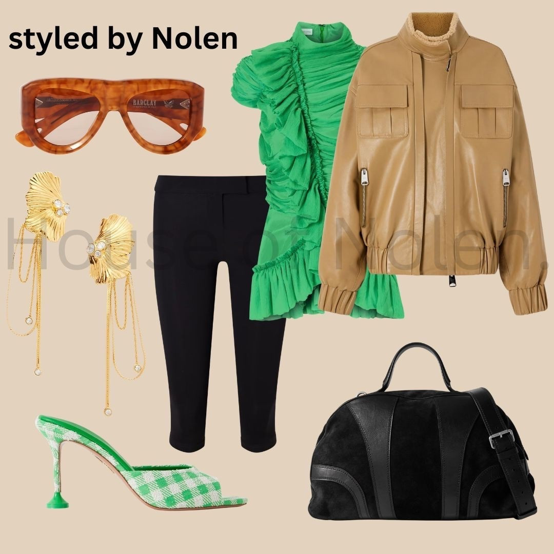 Winter 2026 Look 22. 

Visibility requires intention.
Saturated green. Structured leather. Controlled black.
Volume balanced with restraint.

This is image direction — not just styling.
Color signals authority.
Silhouette establishes hierarchy.
Texture communicates confidence.

At high levels of visibility, presence must align with message, audience, and positioning.
Every piece supports the strategy.

#smallbusiness #womenownedbusiness #momownedbusiness #womeninbusiness #femaleentrepreneur #creativeentrepreneur #founderlife #womenfounders #supportsmallbusiness #nycfashion #nycstyle #nycdesigner #sohostyle #newyorkfashion #newyorkstyle #voguestyle #editorialfashion #fashioneditorial #fashiondirection #fashionconsultant #imagestylist #fashionstrategy #luxurystyle #modernstyle #personalstyle #styleauthority #wardrobearchitecture #styleinspiration #fashioncommunity #fashioncreator