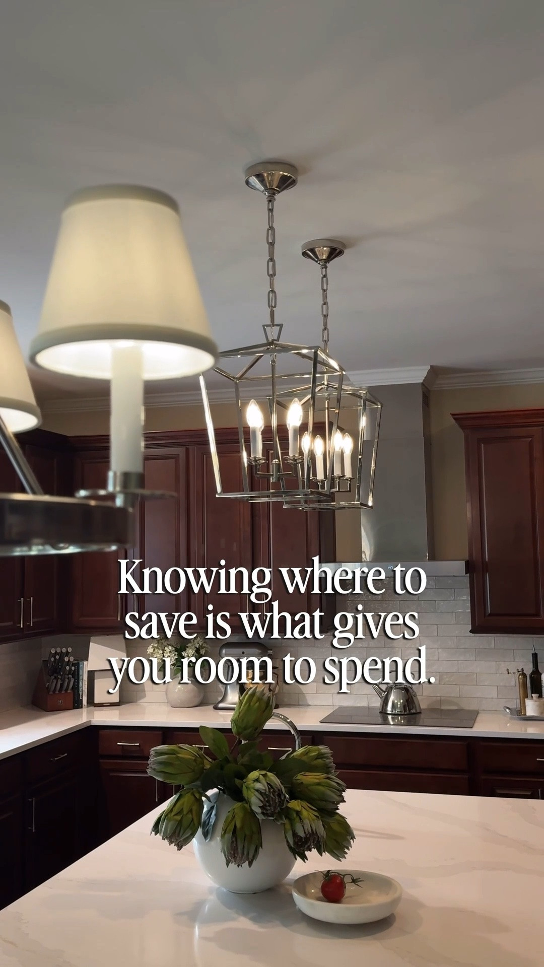 Keep what works. Be intentional about what you upgrade. That’s how you end up with a home that feels expensive without replacing everything in it.

#kitchendesign 
#browncabinets 
#timelessdesign 
#homedesignideas 
#attainablestyle

#LTKHome