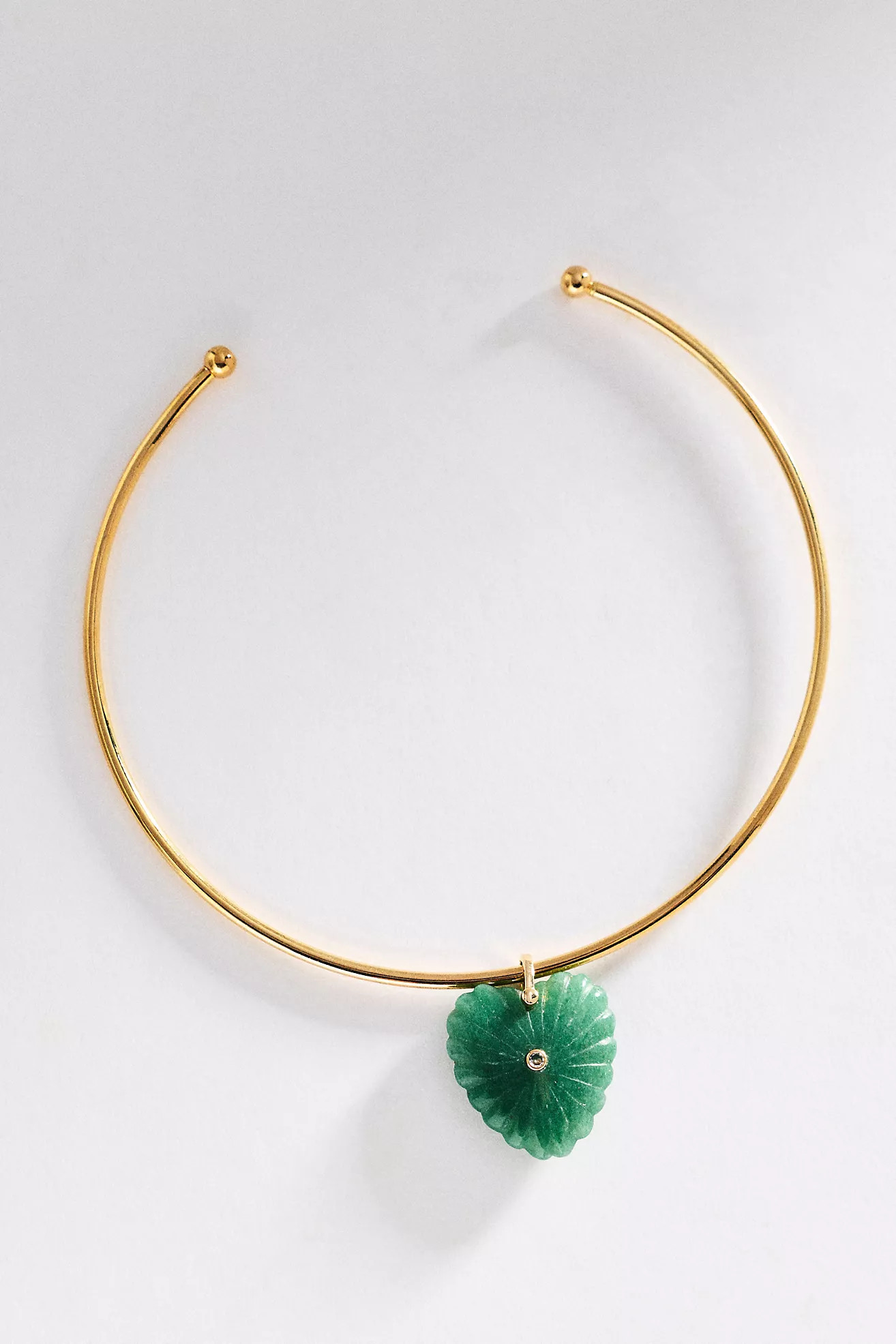 Stone Heart Pendant Collar Necklace | Anthropologie (US)