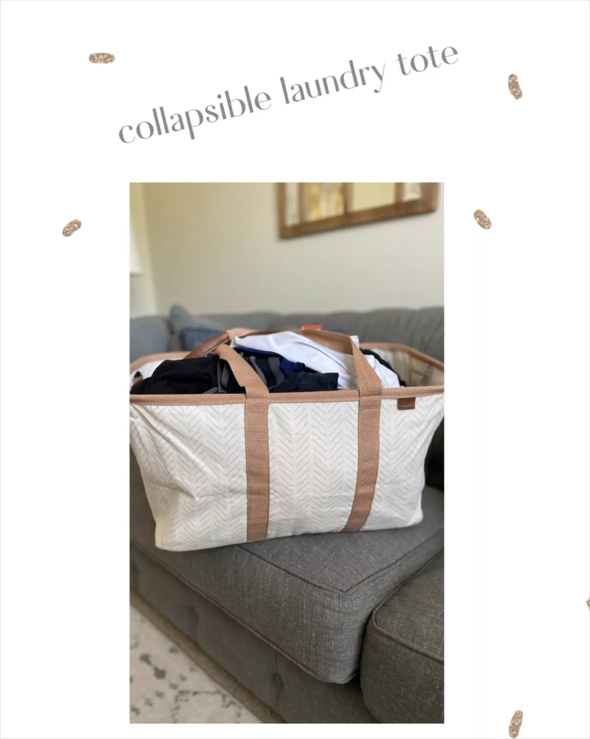 CleverMade Laundry Basket Totes 2-Pack