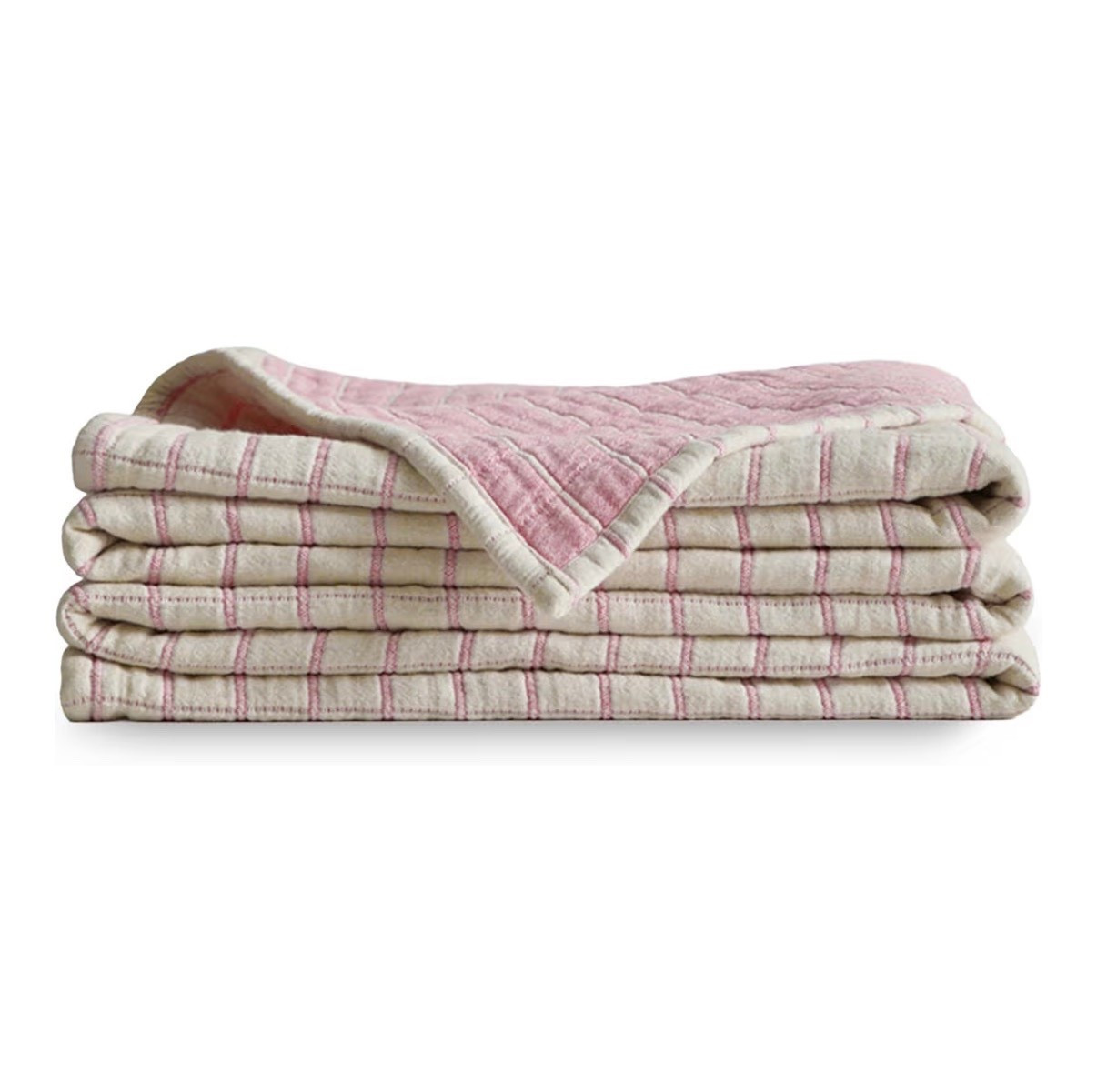 UnHide Summer Cotton Blanket -100% Cotton - Breathable and Lightweight - Cozy Throw Blanket for Outdoor Picnic, Beach, Park, and Backyard - Machine Washable - 60” x 80” - Pink

#LTKHome