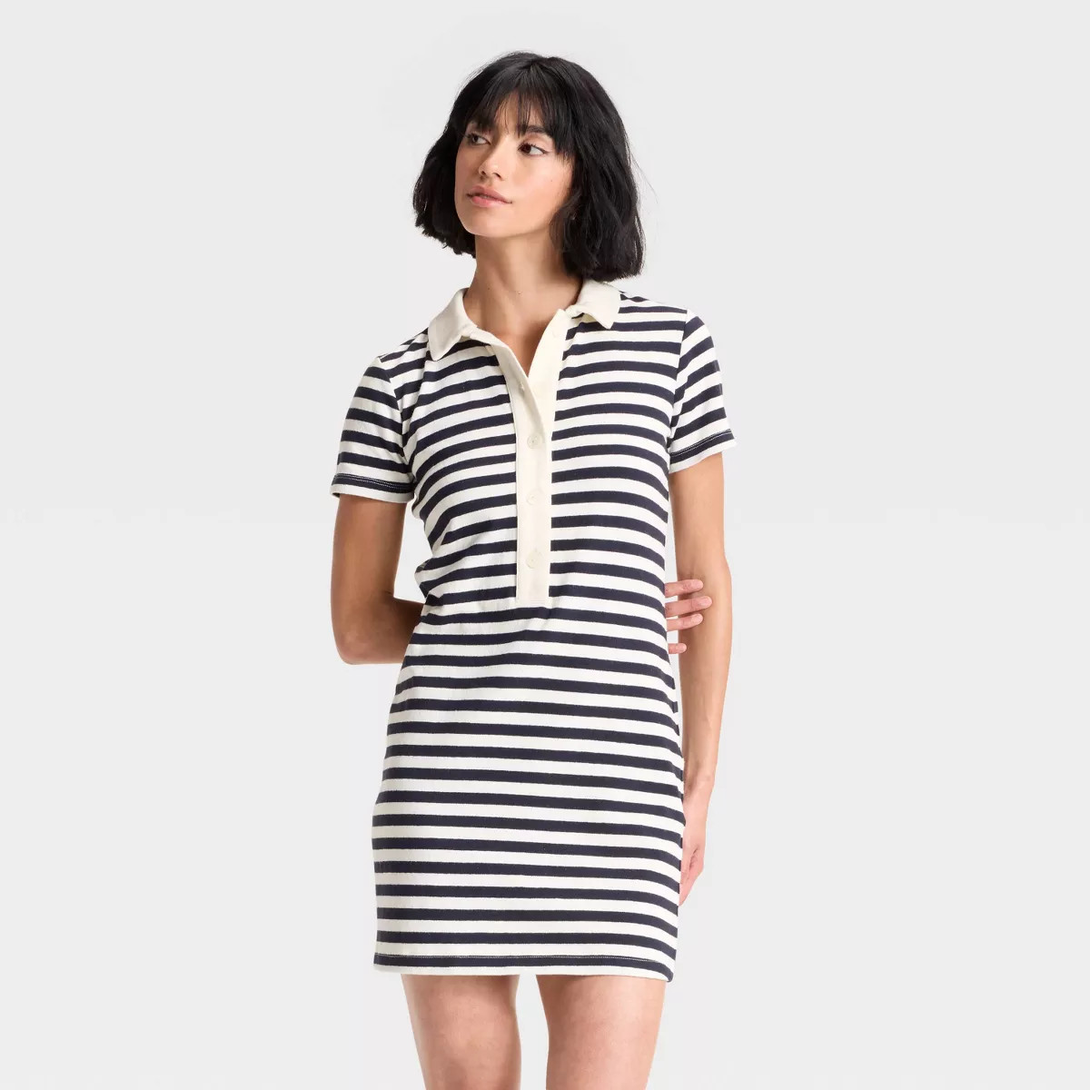 Women's Short Sleeve Knit Mini Shirtdress - Universal Thread™ | Target