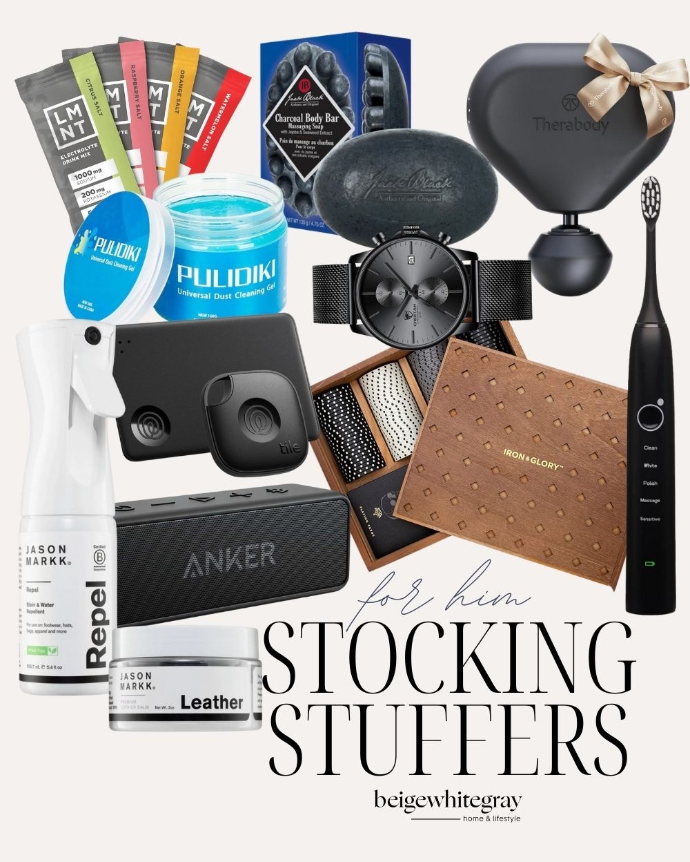 Stocking stuffers for him! Fantastic finds for all the men on your list. Men’s stocking stuffers, men’s gift guide, men’s gift ideas, men’s stocking gift ideas, small men’s gift ideas, therabody massager, Bluetooth speaker gift, beigewhitegray

#LTKSeasonal #LTKHoliday #LTKGiftGuide