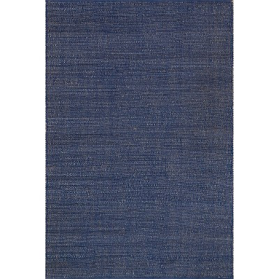 Nuloom 4x6 Elfriede Jute & Cotton Hand Woven Indoor Area Rug, Blue, Solid Rustic Farmhouse Style ... | Target
