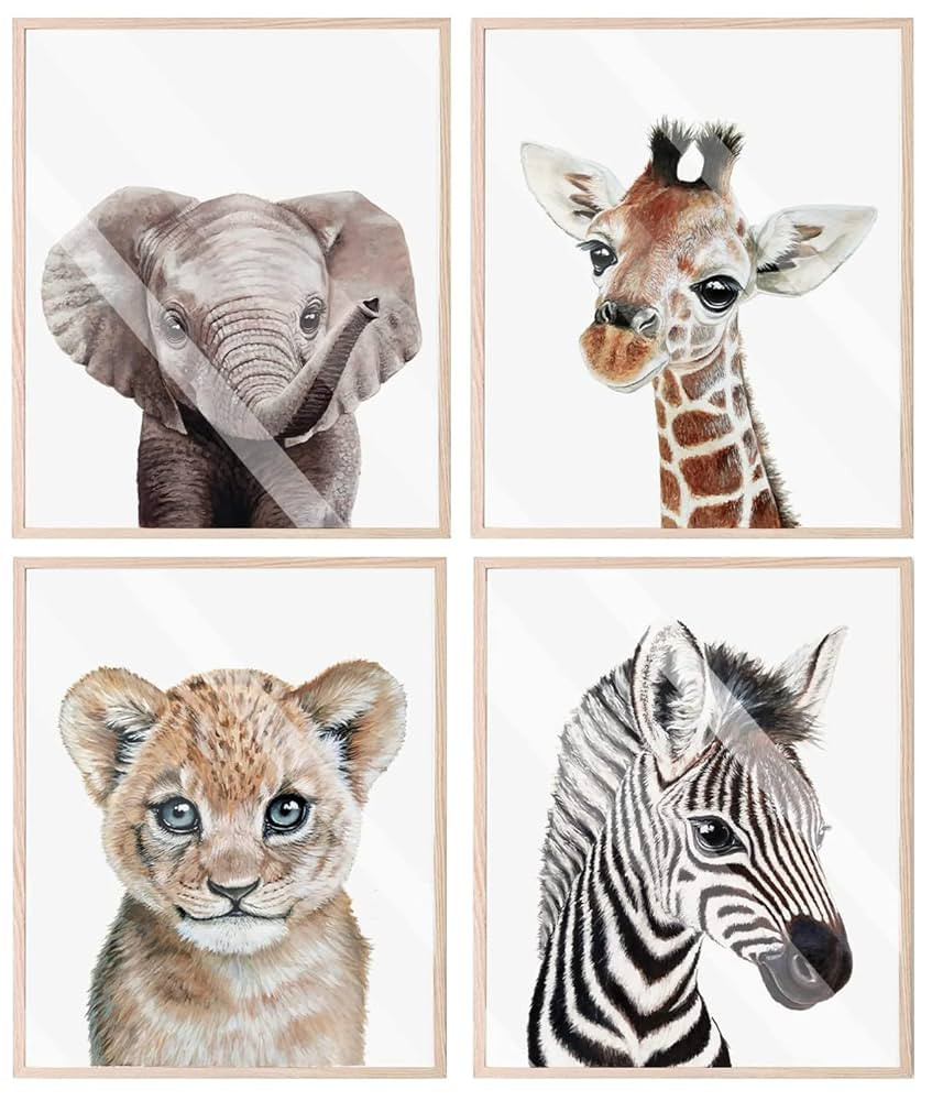 Safari Nursery Decor, Baby Safari Nursery Decor, Nursery Wall Decor, Nursery Safari Decor Nursery... | Amazon (US)