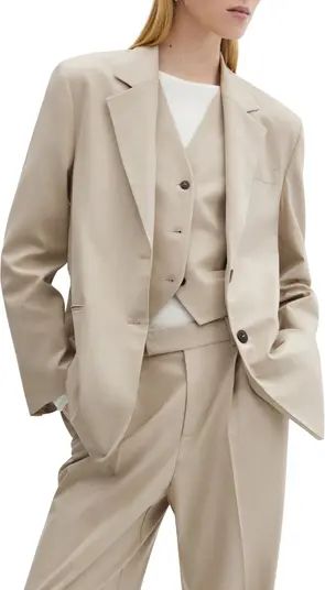 MANGO Suit Blazer | Nordstrom | Beige Blazer Outfit | Beige Jacket Outfit | Nordstrom