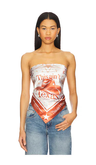 x REVOLVE This Ain't Texas Bandana in Brown | Revolve Clothing (Global)