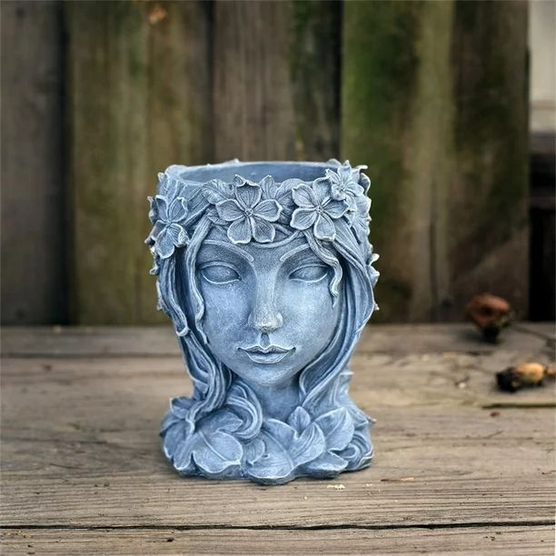 Head Planter-Resin Goddess Head Flower Pot for Plant/Flower Planter Home Garden Patio Yard Decora... | Walmart (US)