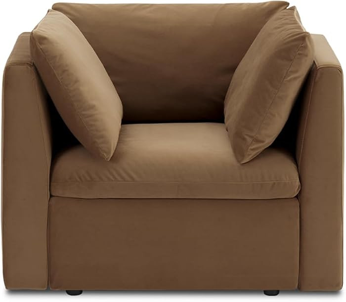 mopio Modern Armchair with Storage and Fully Removable Covers, Deep Seat Accent Chair for Living ... | Amazon (US)