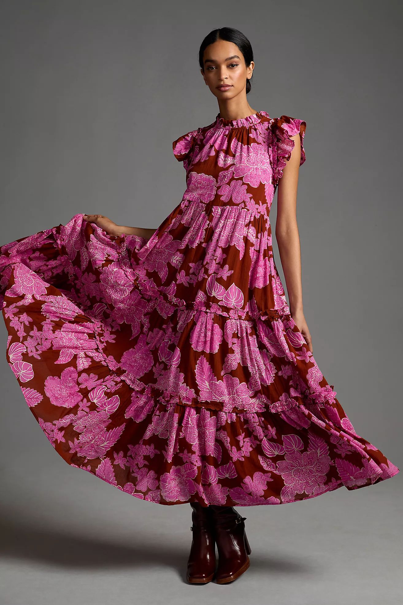 Love The Label Tiered Ruffled Dress | Anthropologie (US)