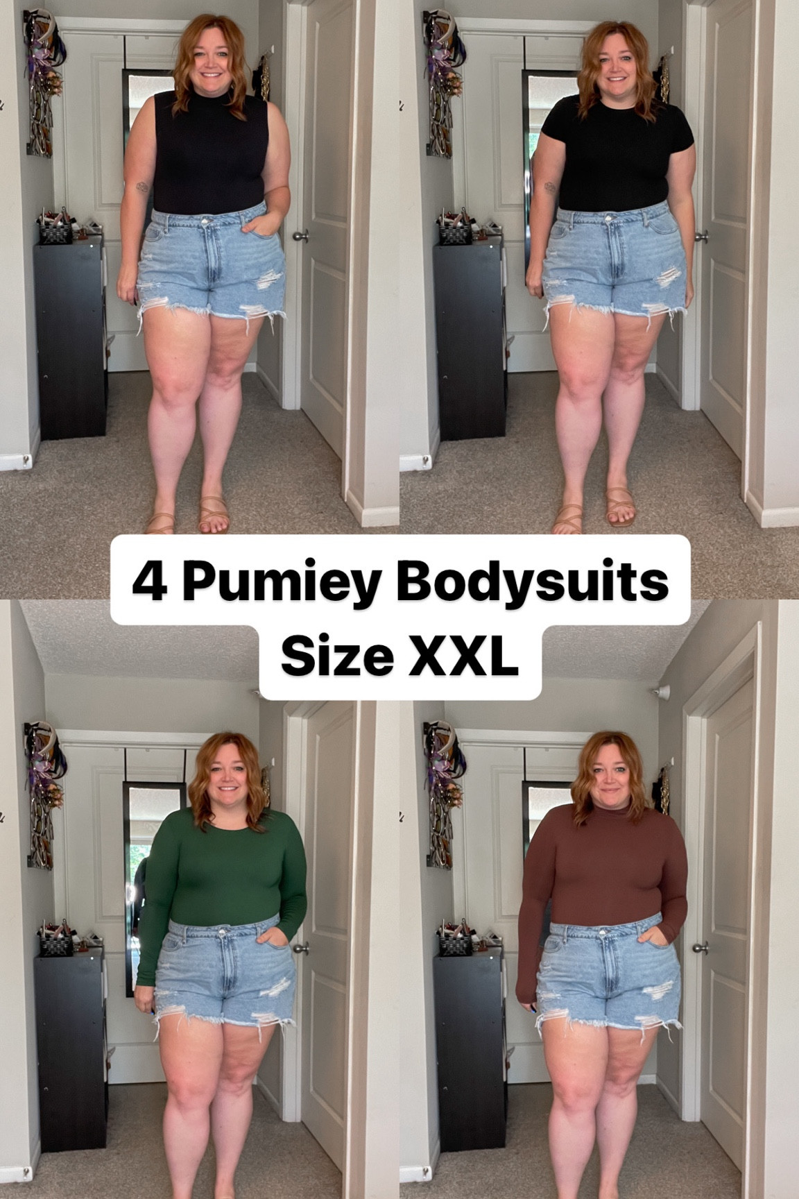 Trying on 4 different styles in Pumiey bodysuits. Available on Amazon. 

I’m 5’10 and a pear shaped size 16/18 top and 18/20 hip and wearing the XXL in all. 

Amazon find, Amazon bodysuit

#LTKPlusSize #LTKFindsUnder50 #LTKSummerSales