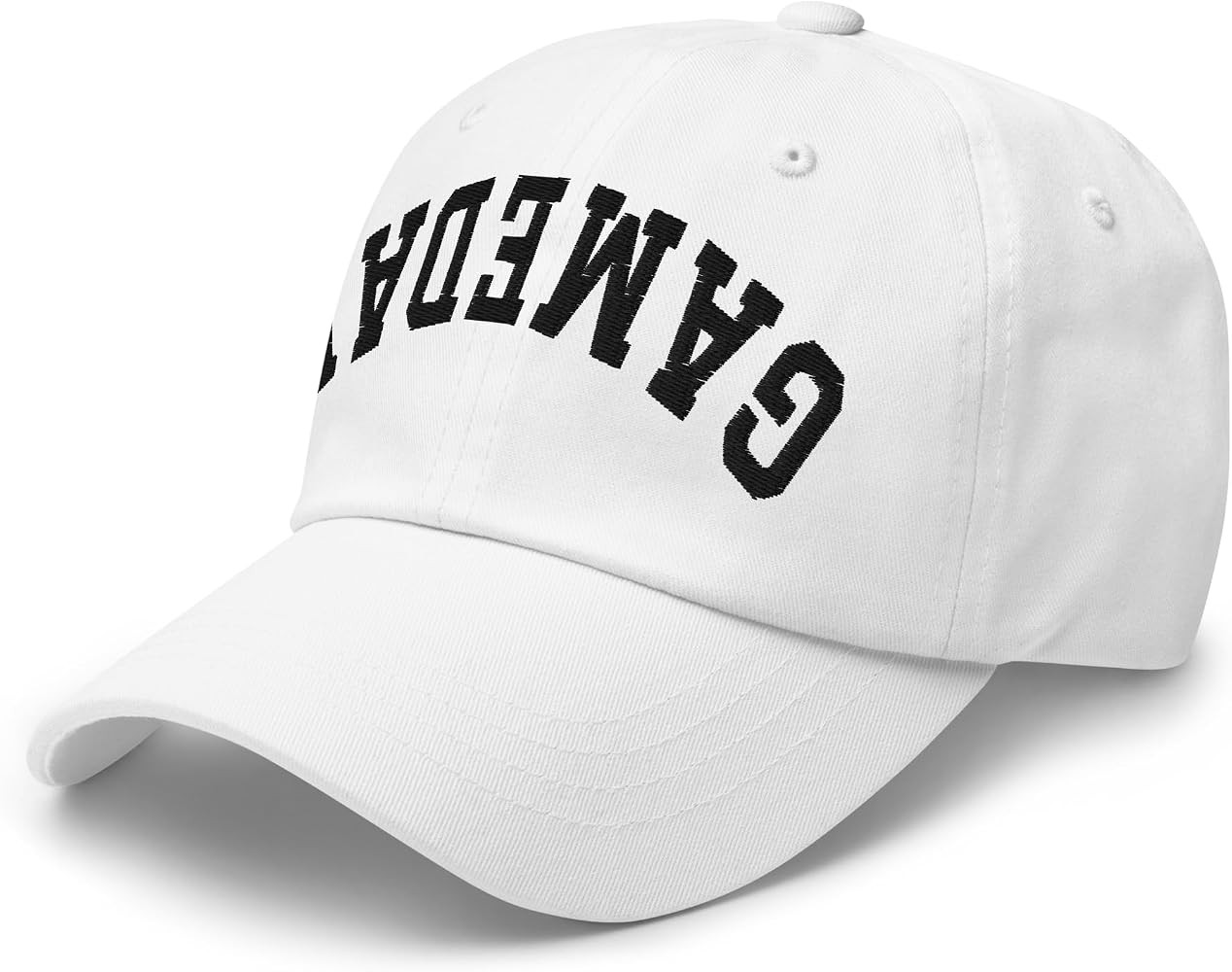NG Game Day Embroidered Upside Down Curved Bill Cap Relaxed Fit Low Crown Adjustable Dad Hat | Amazon (US)