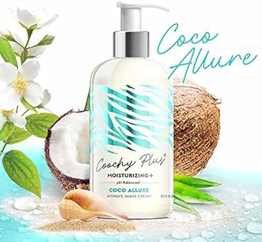 Coochy Plus Intimate Shaving Cream COCO ALLURE For Pubic, Bikini Line, Armpit and more - Rash-Free W | Amazon (US)