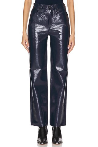 PISTOLA Cassie Straight in Navy Vinyl from Revolve.com | Revolve Clothing (Global)