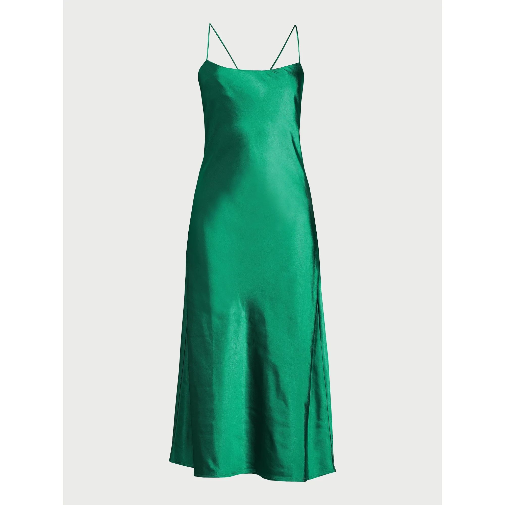 Free Assembly Women's Sleeveless Midi Slip Dress, Sizes XS-XXXL | Walmart (US)