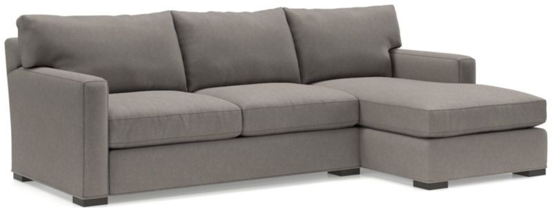 Axis 2-Piece Sectional Sofa + Reviews | Crate & Barrel | Crate & Barrel