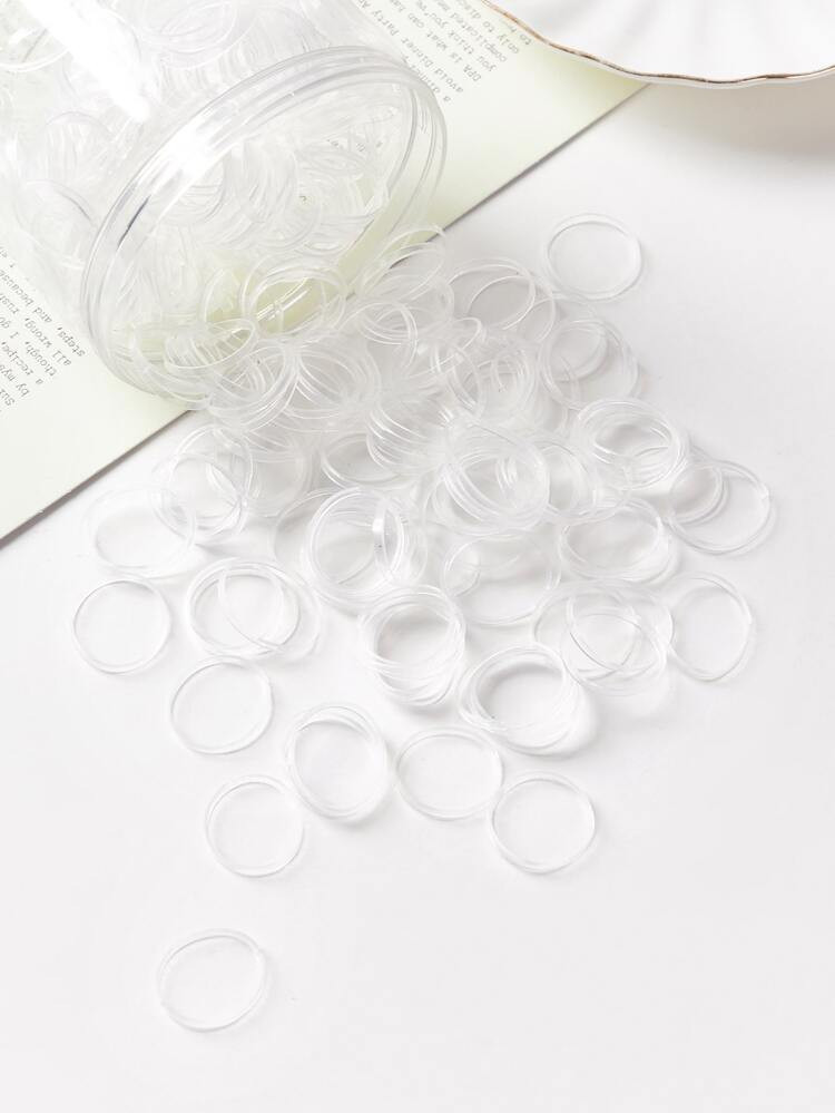 500pcs Disposable Elastic Hair Tie | SHEIN