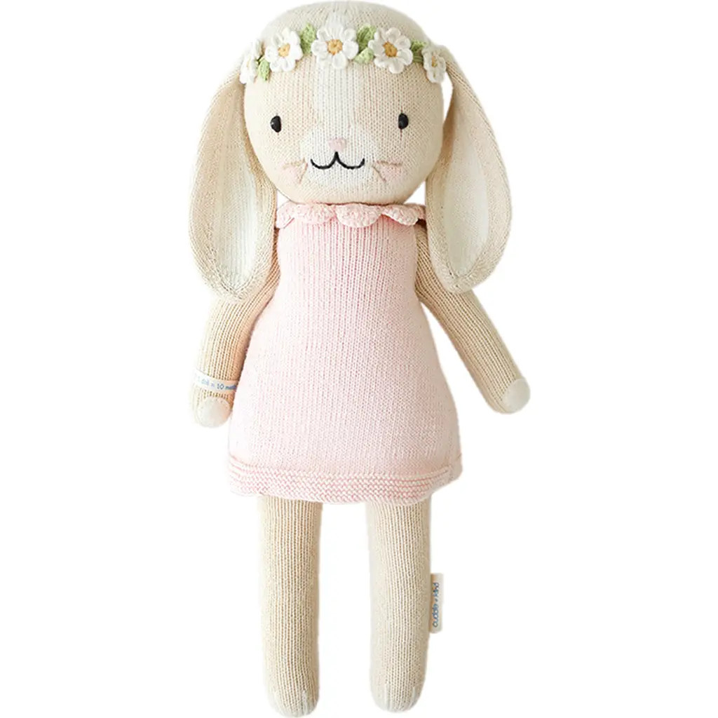 cuddle+kind Mini Blush Hannah the Bunny Stuffed Animal in Pink at Nordstrom | Nordstrom